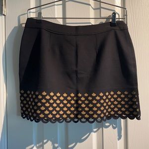 Unique Black Mini-Skirt